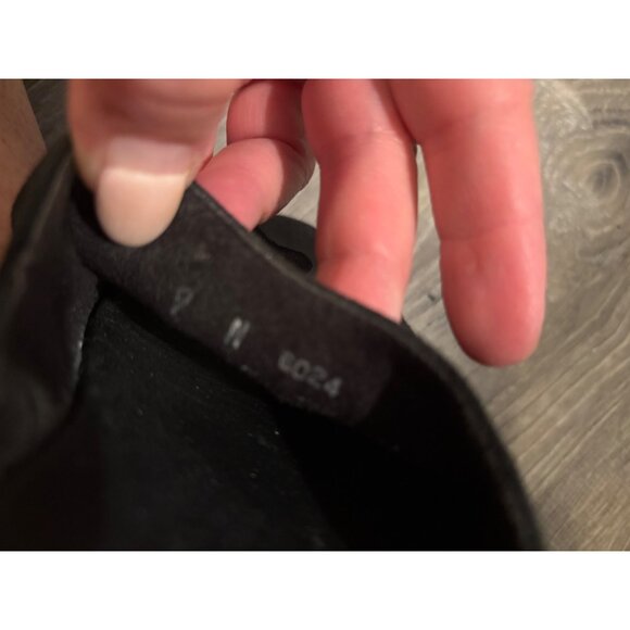 Munro Black Leather Slide Toe Loop Sandals Women’s Size 9 - Picture 6 of 8